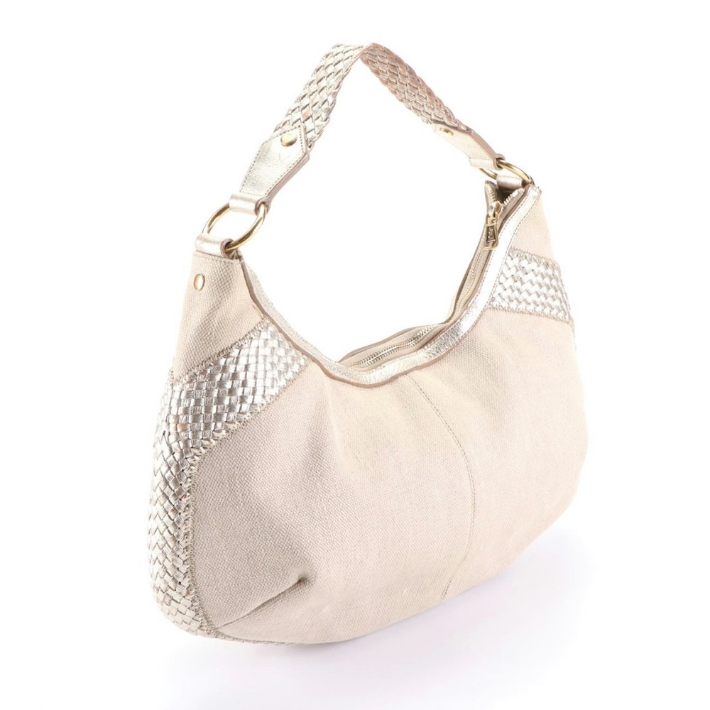 Vintage Yves Saint Laurent canvas hobo purse